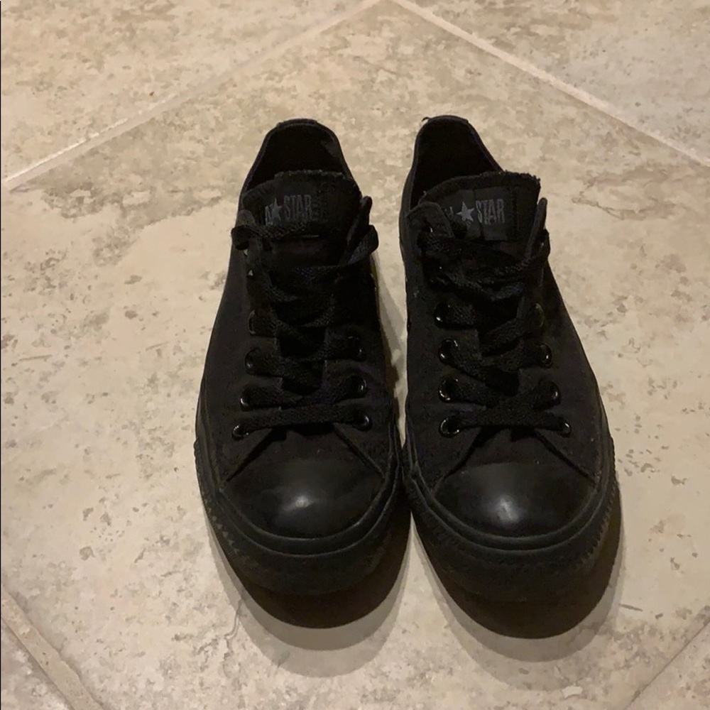 All Black Converse